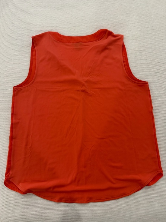 Ann Taylor Coral V-Neck Sleeveless Blouse - Picture 9 of 14